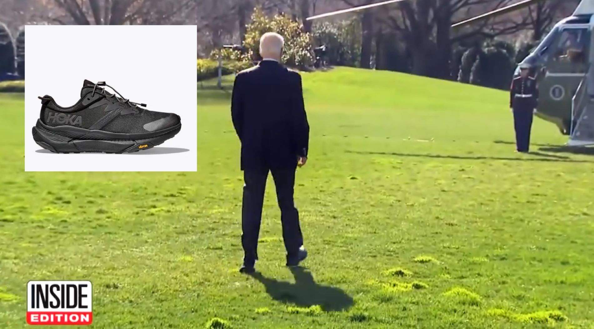 Estas son las zapatillas 'anticaídas' que lleva Joe Biden