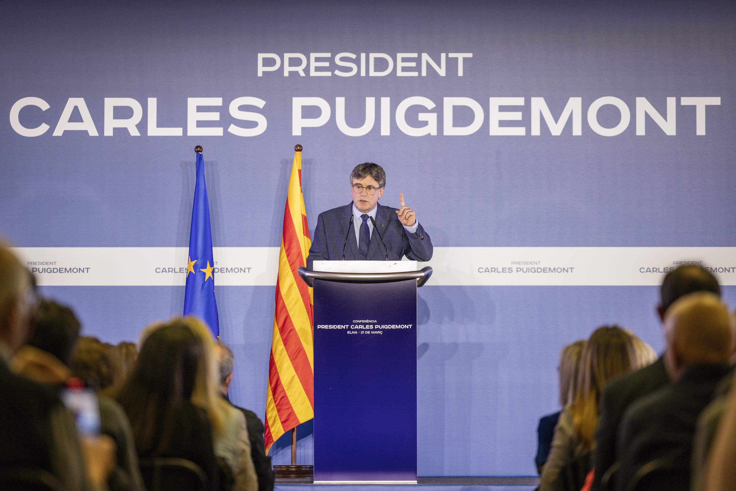 Puigdemont a Elna / Foto: Carlos Baglietto