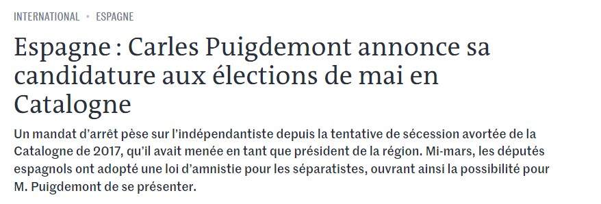 le monde puigdemont le monde puigdemont