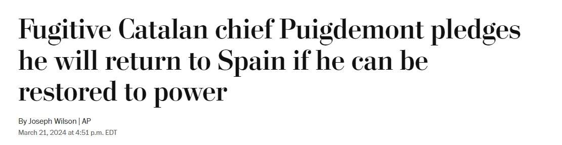 washington post puigdemont