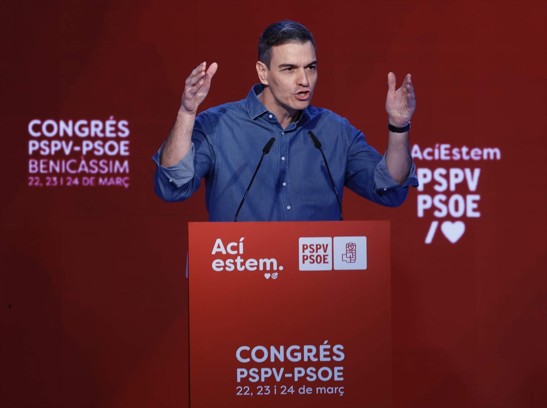 Sánchez carrega contra el PP i Vox: "A la dreta i la ultradreta se'ls fa llarg estar a l'oposició"