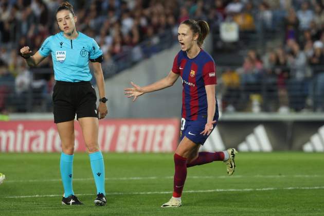 Caroline Graham Hansen celebración gol Barça femenino / Foto: EFE