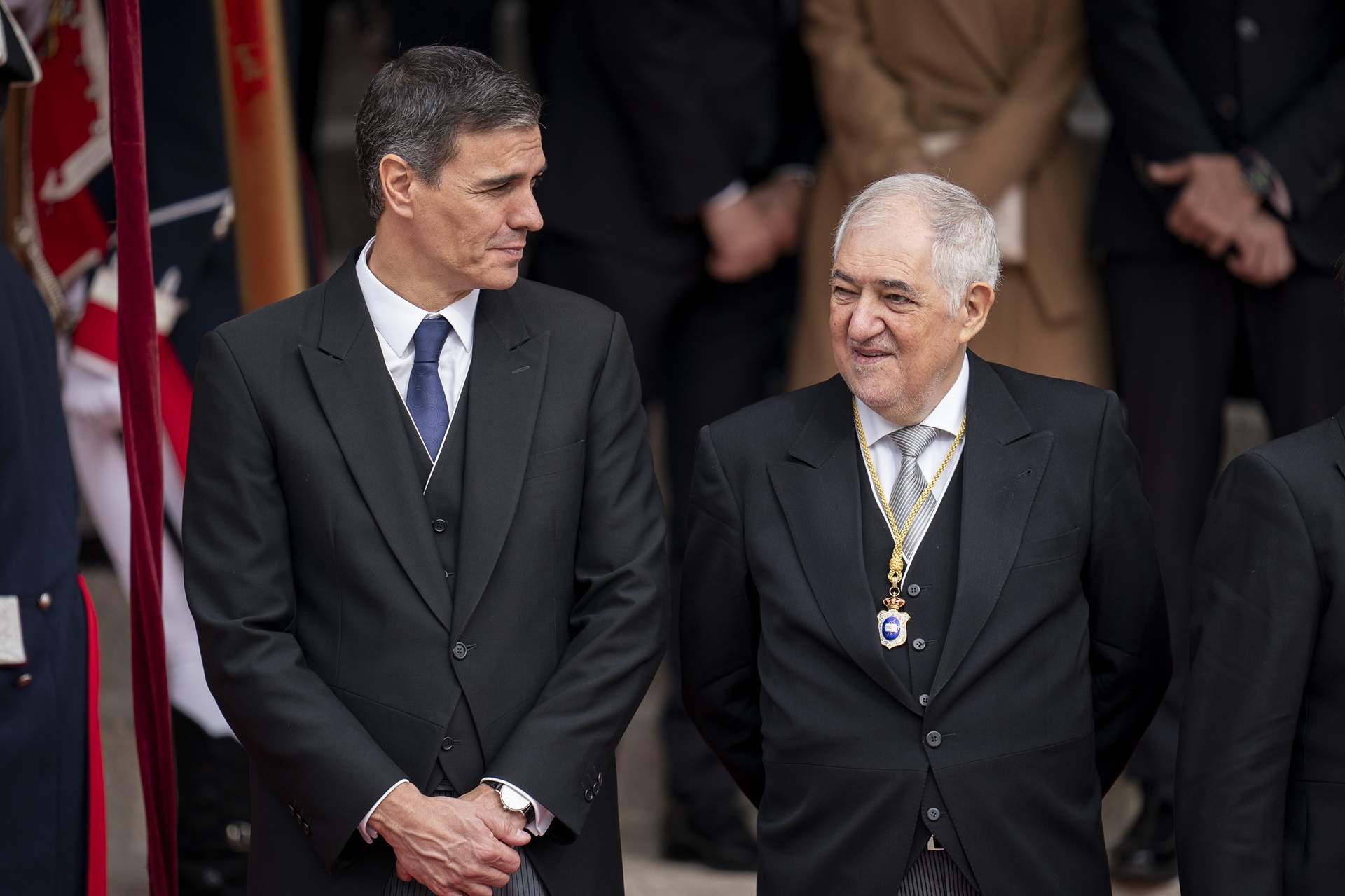 President del govern espanyol, Pedro Sánchez i President del Tribunal Constitucional, Cándido Conde Pumpido / Europa Press