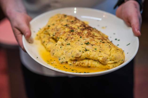 La tortilla|trucha de bacalao del Vaskito, una delicia / Foto: Marta Garreta