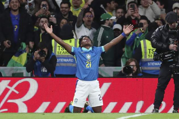 Endrick celebra gol Barsil Europa Press Endrick celebra gol Barsil Europa Press