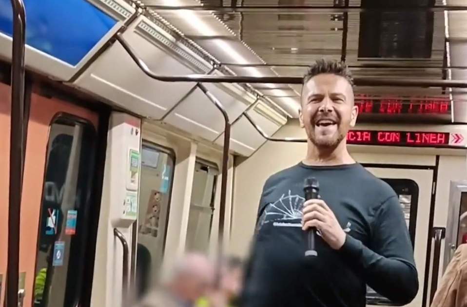 Luis Font Locomía canta en el metro, T5