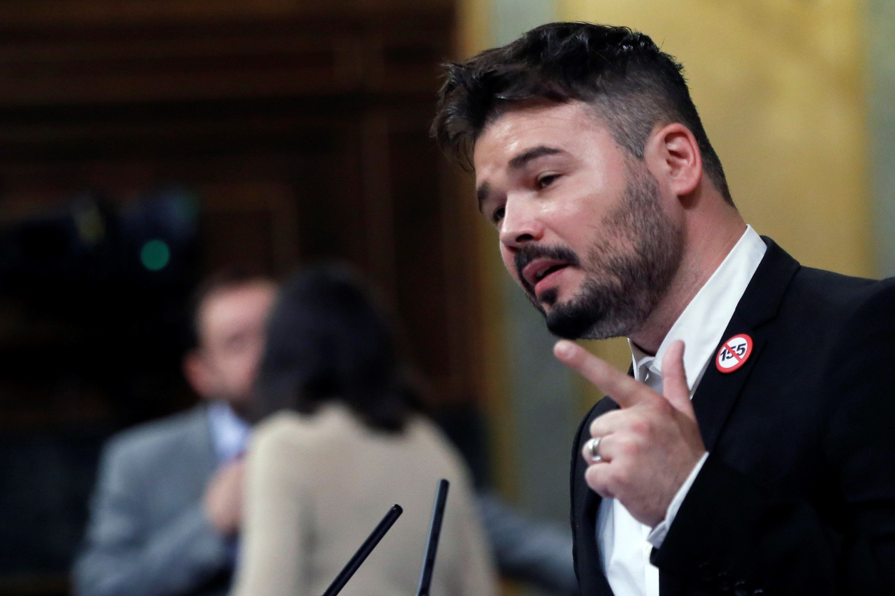 Rufián veu una "vergonya" l'elecció de Borrell com a ministre