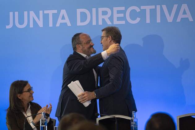 Alberto Nuñez Feijoo i Alejandro Fernandez acte PP / Foto: Irene Vilà Capafons