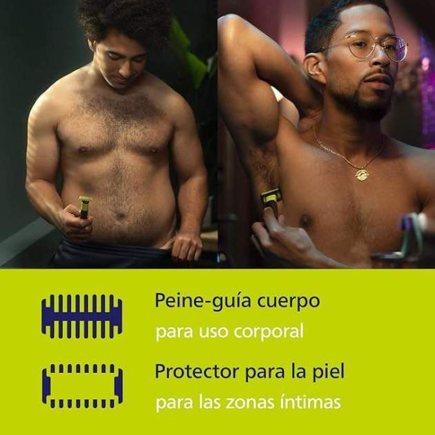 También para vello corporal. También para vello corporal.