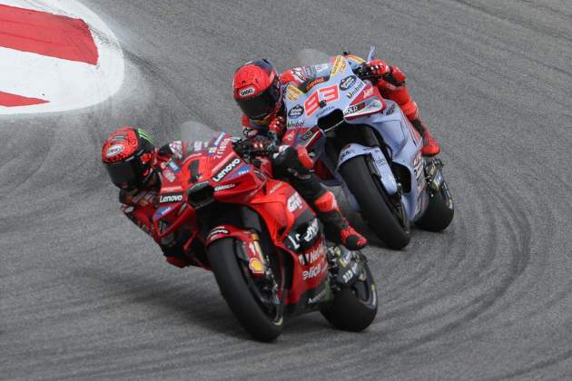 Pecco Bagnaia Marc Márquez / Foto: EFE Pecco Bagnaia Marc Márquez / Foto: EFE