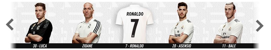 Real Madrid camiseta 2018 19 Captura pantalla