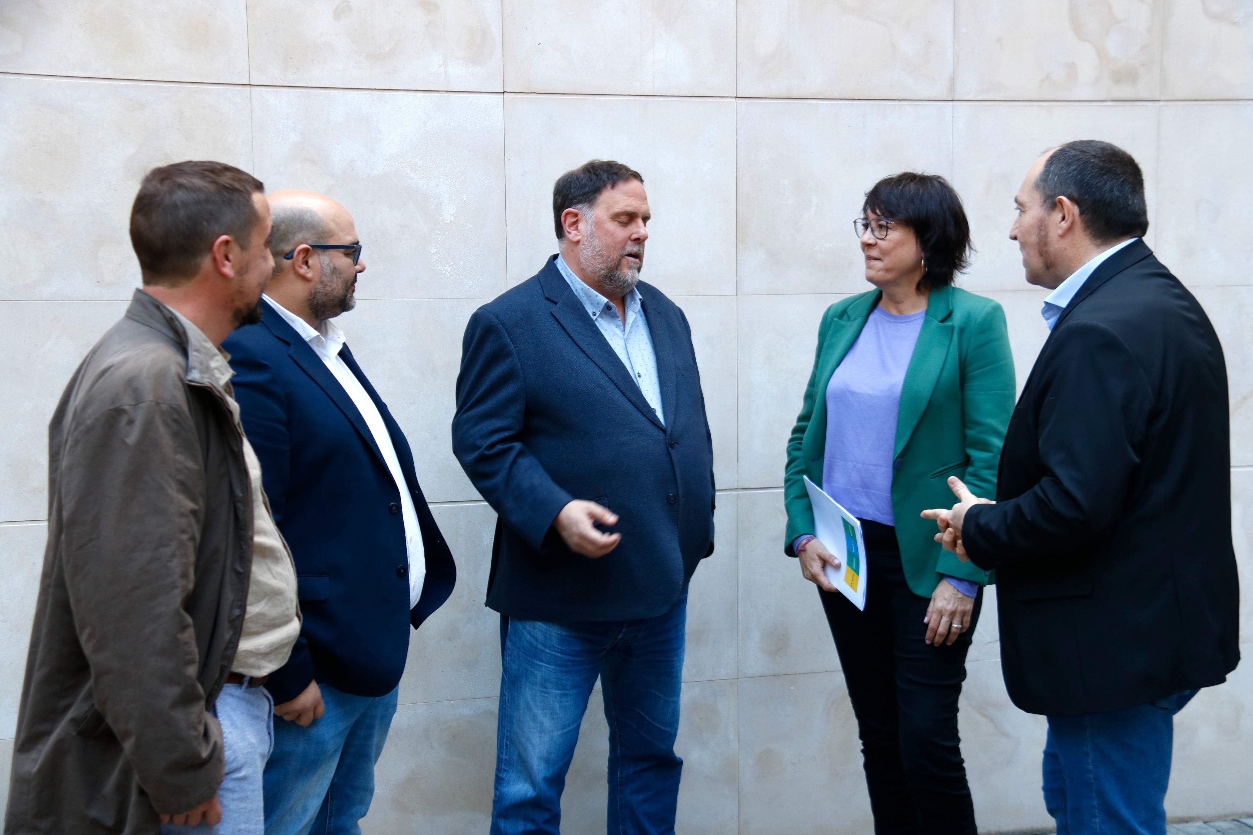 Junqueras segella el pacte d'ERC amb EH Bildu, BNG i Ara Més per a les eleccions europees