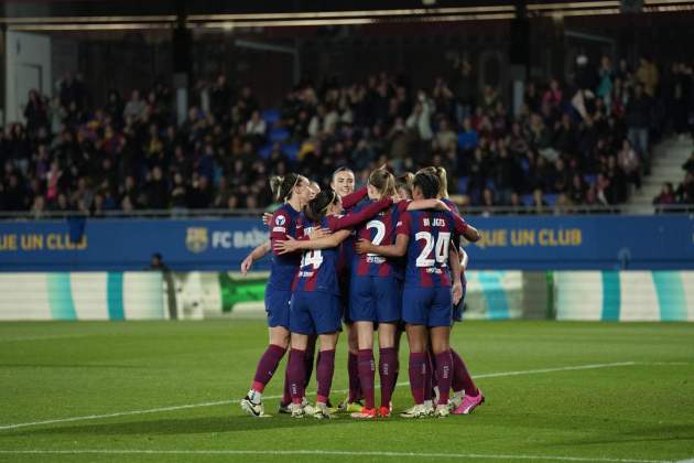 Barça femenino celebración gol / Foto: EFE