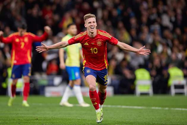 Dani Olmo gol Espanya Brasil / Foto: Europa Press