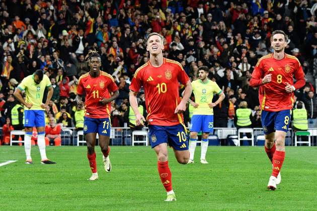 Dani Olmo España Brasil gol / Foto: Europa Press
