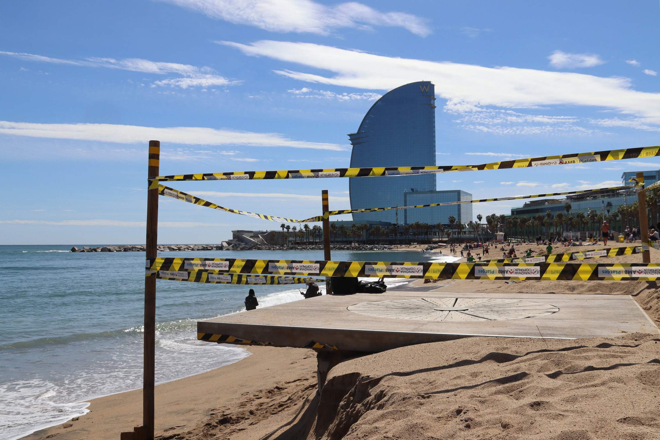 La borrasca Nelson afecta a las playas catalanas: Protecció Civil prevé fuertes oleajes para el domingo