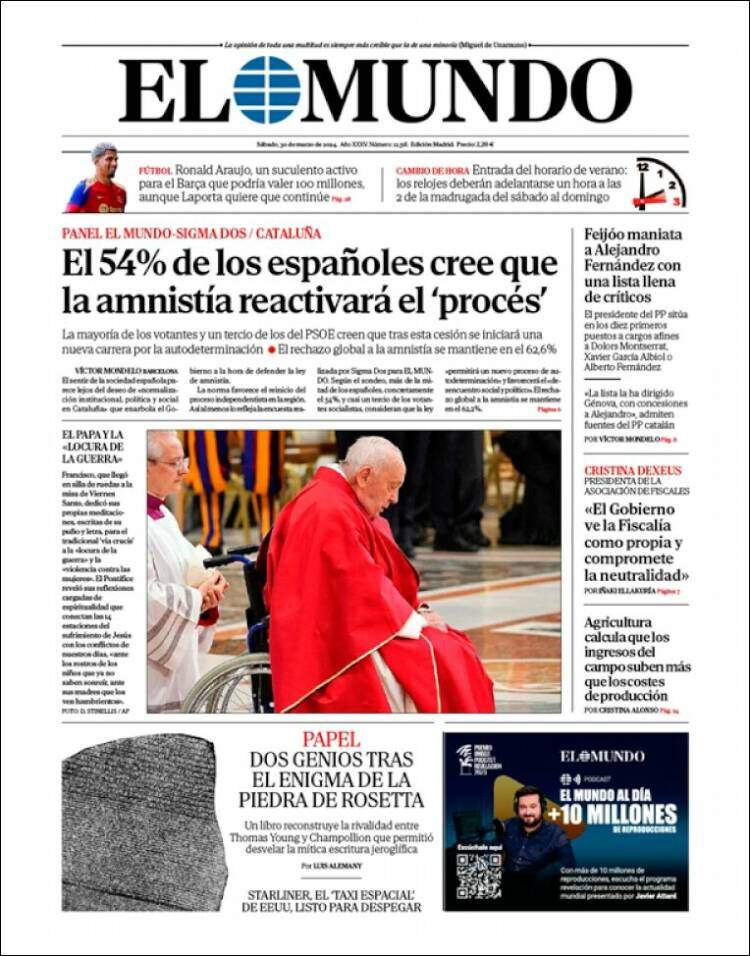 'El Mundo' 30 marzo