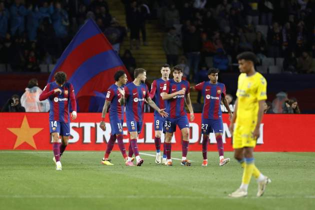 Barça Las Palmas celebració gol / Foto: EFE