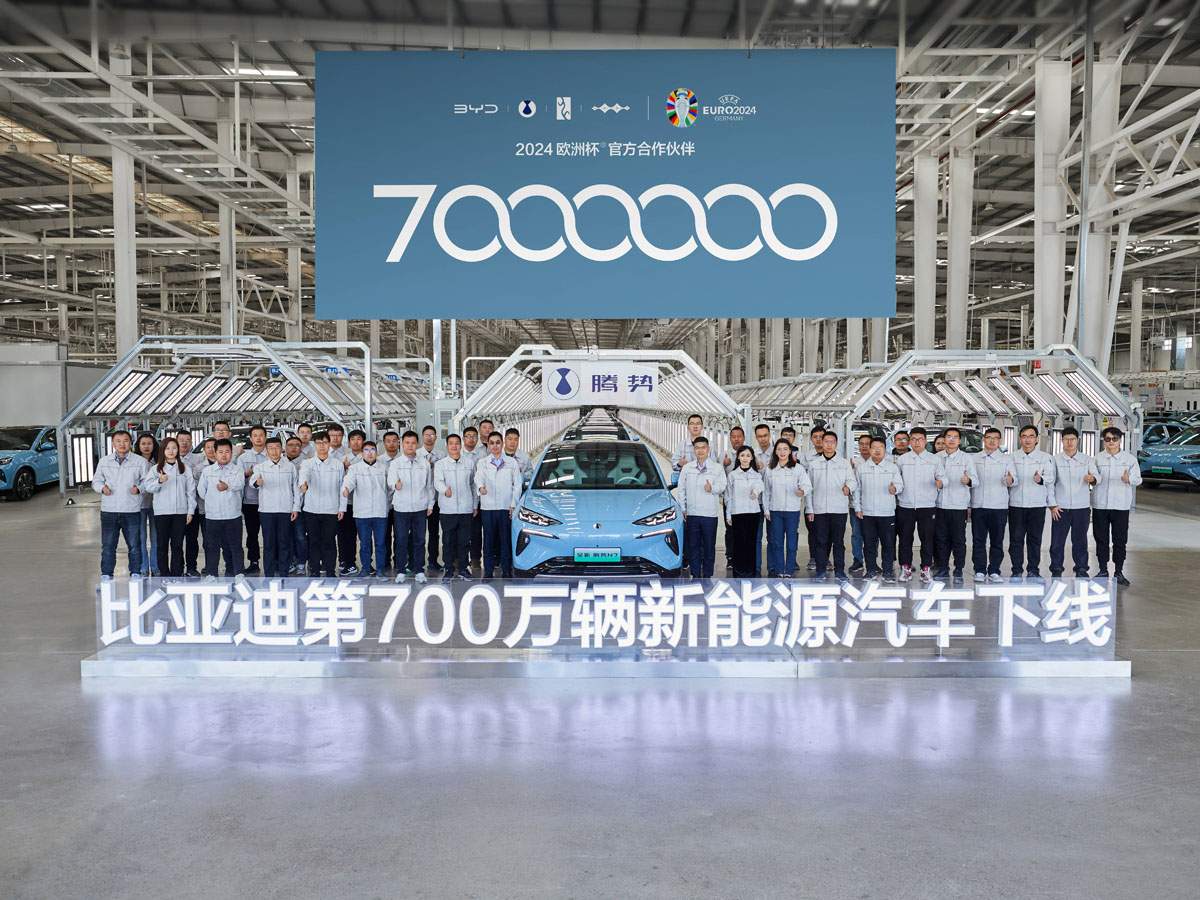 BYD ja ha fabricat set milions de cotxes amb endoll