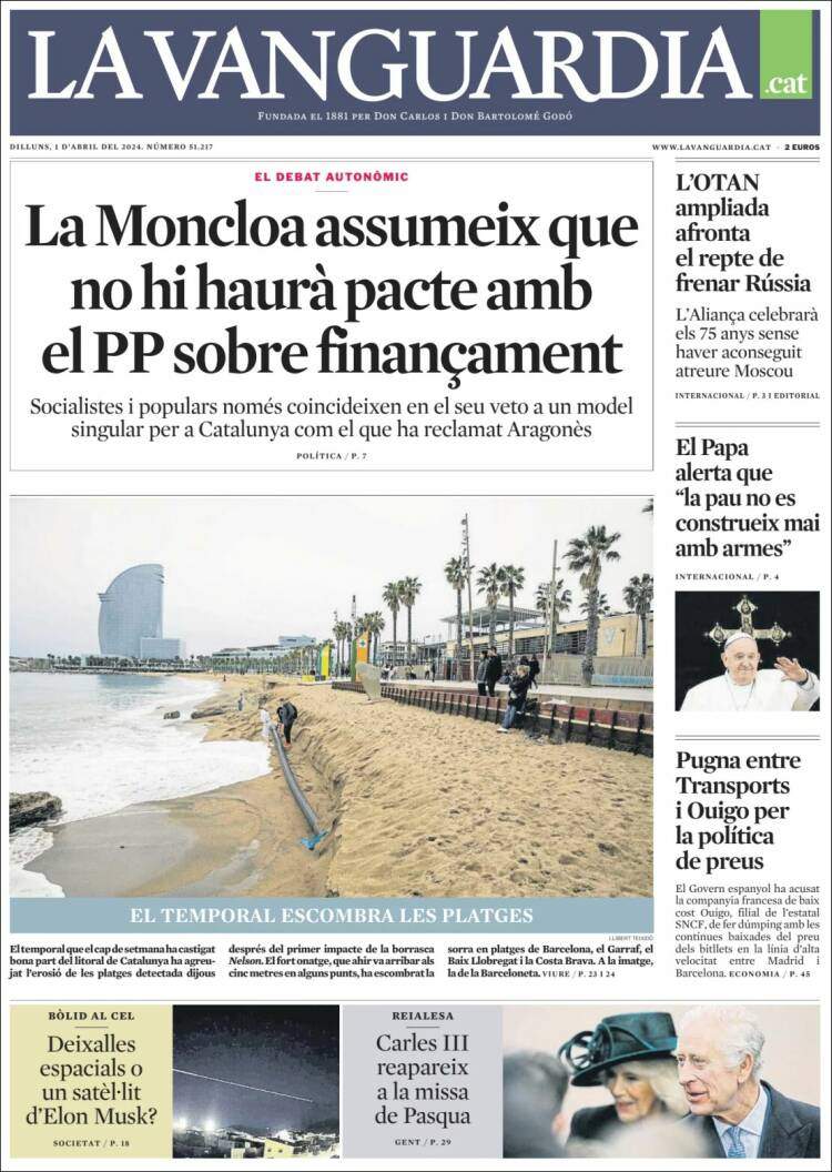 'La Vanguardia' 1 CAT 'La Vanguardia' 1 CAT