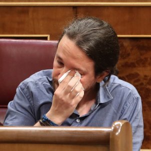 pablo iglesias llora congreso efe pablo iglesias llora congreso efe