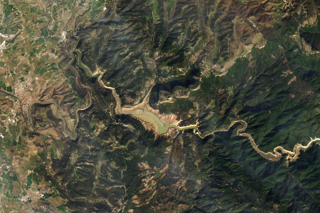 La NASA vuelve a alertar sobre la grave sequía en Catalunya, visible desde el espacio