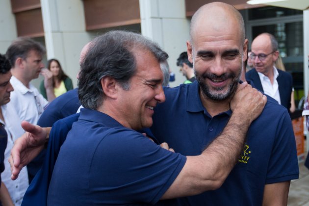 Joan Laporta Pep Guardiola Efe