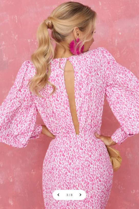 Vestido rosa Letizia Lady Pipa, web tienda