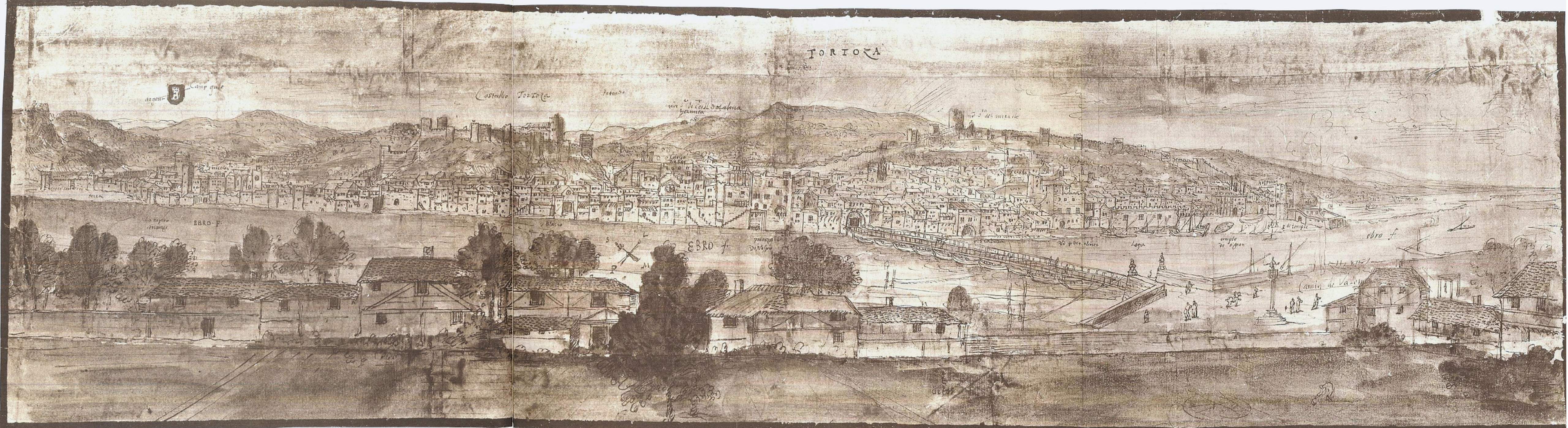 Grabado de Tortosa (finales del siglo XVI). Fuente Ayuntamiento de Tortosa Grabado de Tortosa (finales del siglo XVI). Fuente Ayuntamiento de Tortosa