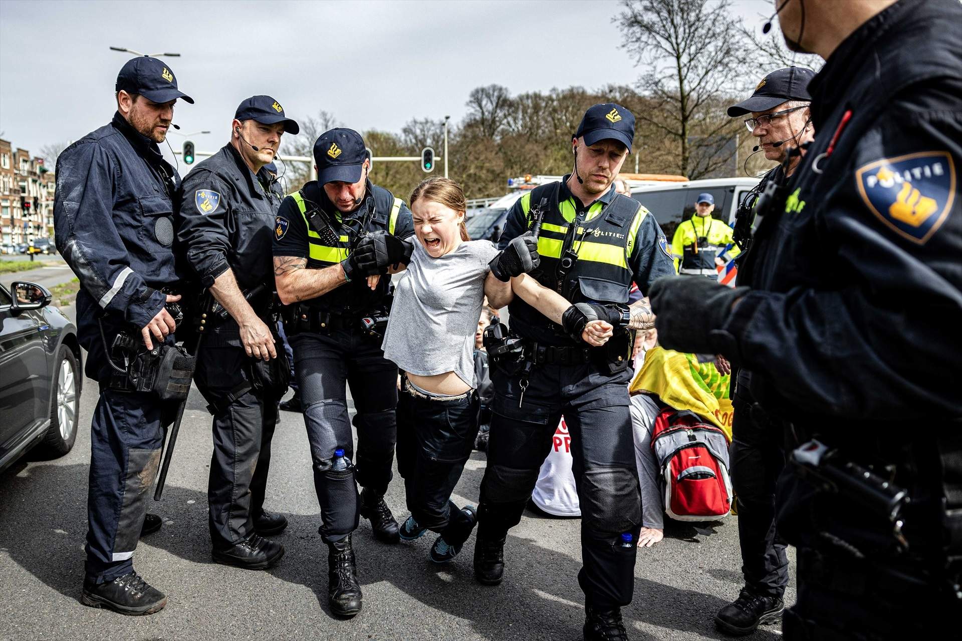 Greta Thunberg, detenida durante una protesta ecologista en Países Bajos | VÍDEO