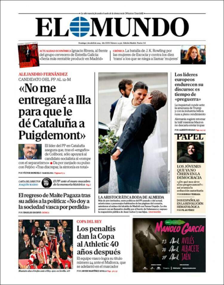 'El Mundo' 7 abril