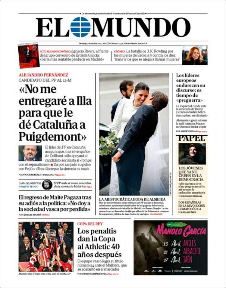 'El Mundo' 7 abril 'El Mundo' 7 abril