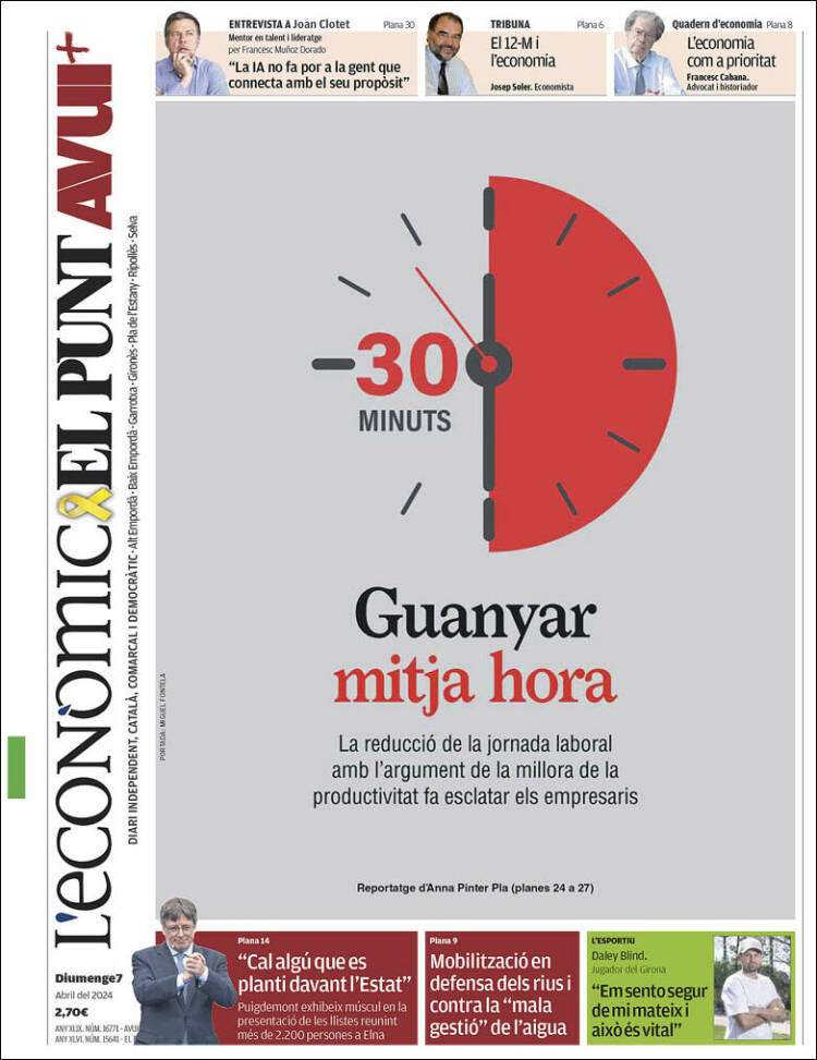 'El Punt Avui' 7 abril 'El Punt Avui' 7 abril