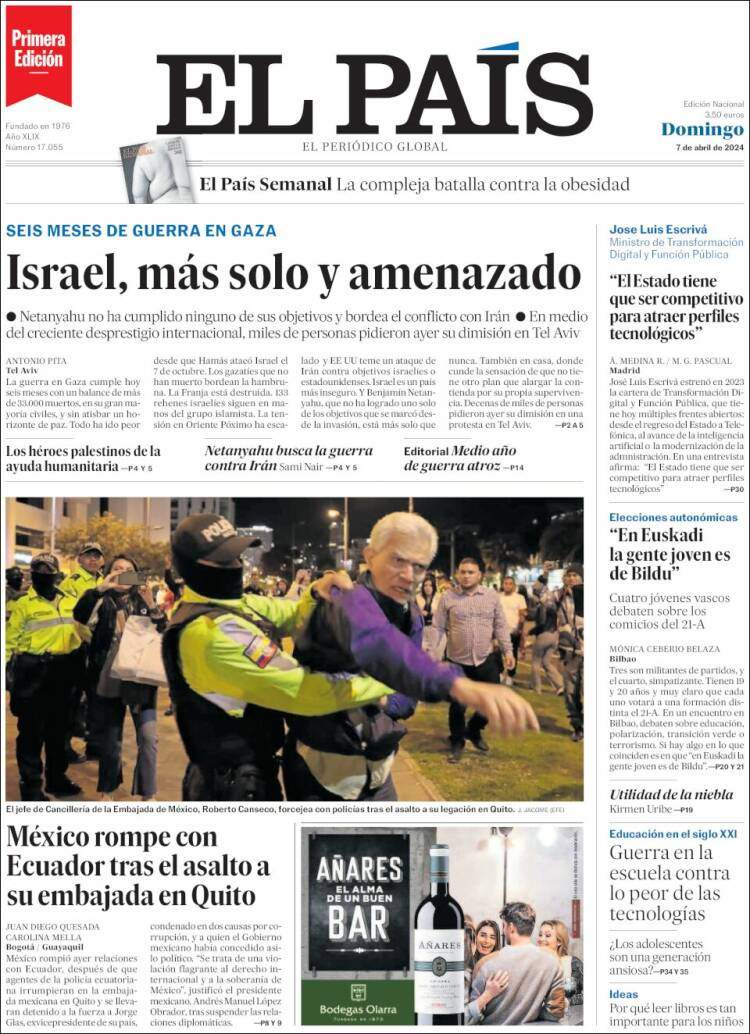 'El País' 7 abril