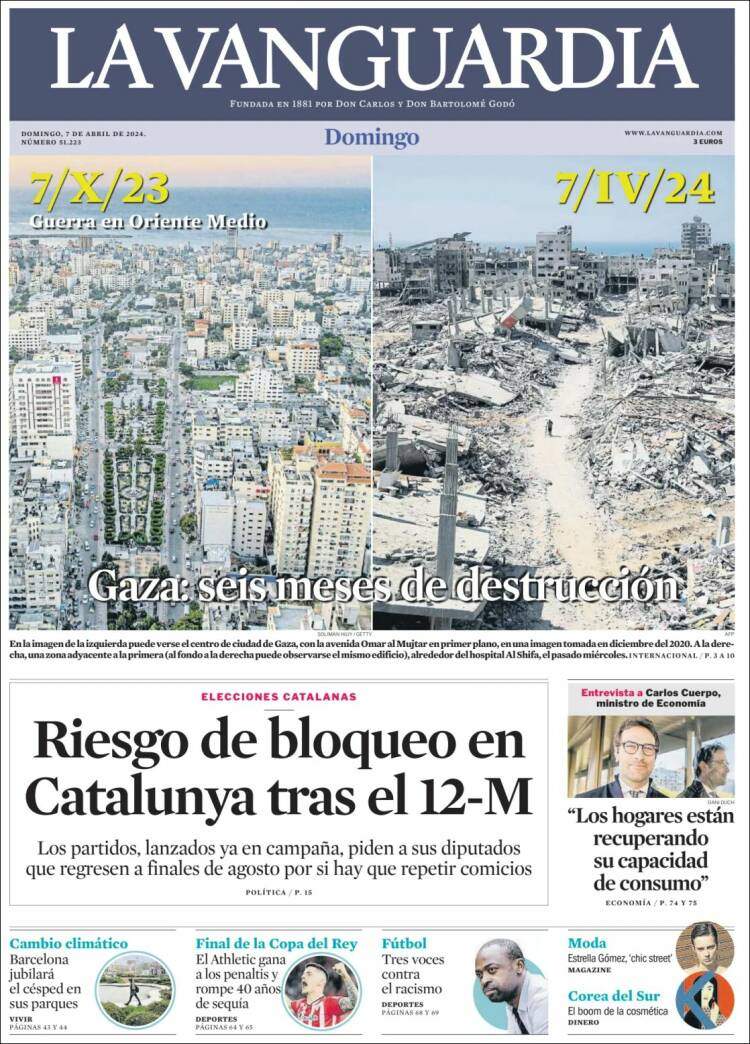 'La Vanguardia' 7 abril CAST