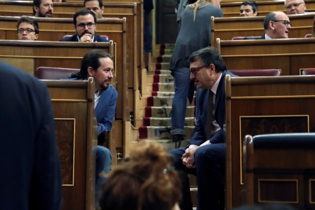 Iglesias Podemos Esteban PNV Censura rajoy Congres EFE