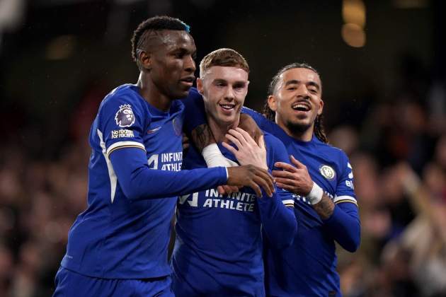 Nicolas Jackson y Cole Palmer celebran un gol con el Chelsea / Foto: Europa Press