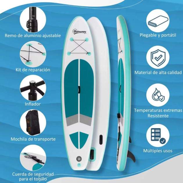 Caraterísticas de la tabla de paddle surf Outsunny / Miravia