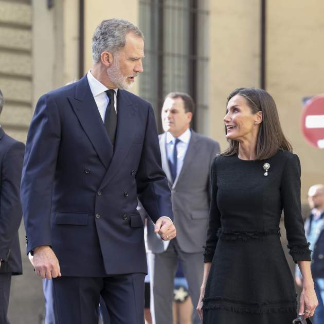 Felipe Letizia sonríe funeral GTRES