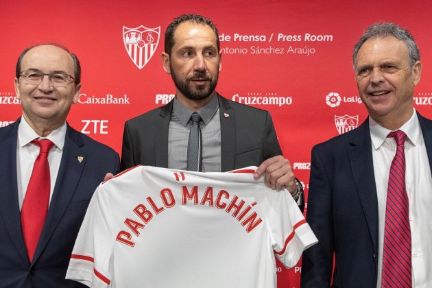 Pablo Machín presentació Sevilla Efe