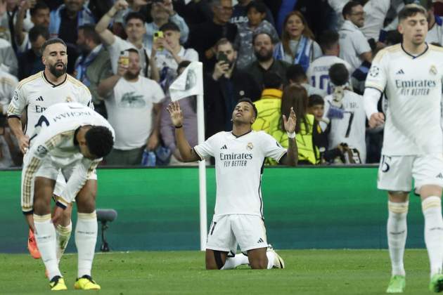 Rodrygo Goes celebración gol Real Madrid / Foto: EFE Rodrygo Goes celebración gol Real Madrid / Foto: EFE