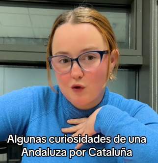 Una noia andalusa flipa amb les "torres humanes" que es construeixen a Catalunya