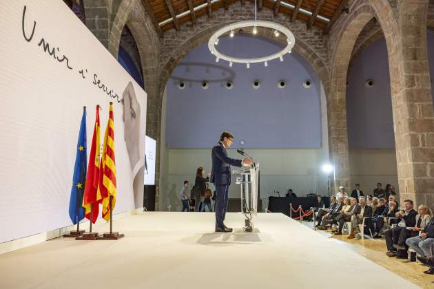 Compareixença Salvador Illa PSC museu maritim eleccions 2024 catalunya precampanya / Foto: Carlos Baglietto Compareixença Salvador Illa PSC museu maritim eleccions 2024 catalunya precampanya / Foto: Carlos Baglietto