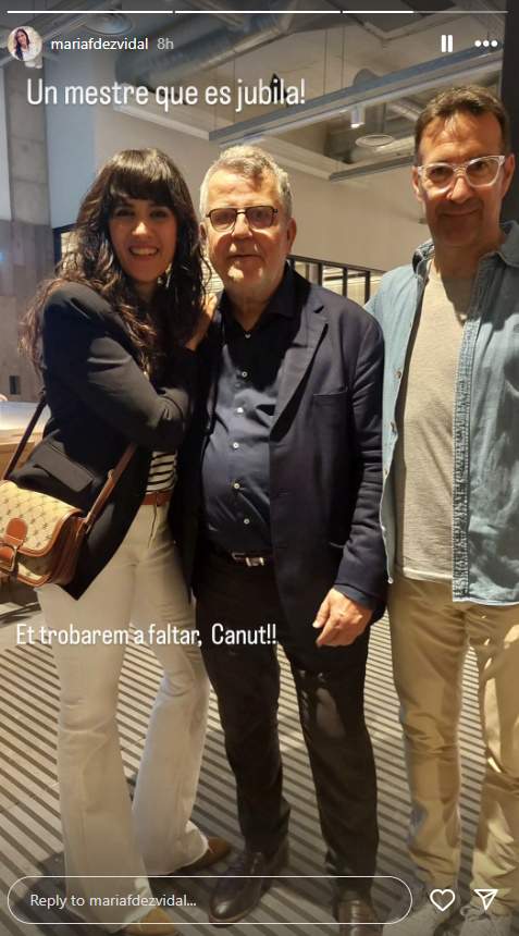 Lluis Canut se jubila Instagram Maria Fernández Vidal Lluis Canut se jubila Instagram Maria Fernández Vidal