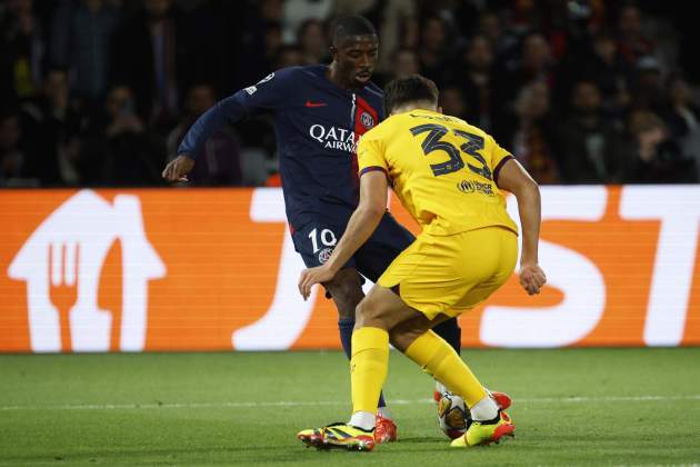 Ousmane Dembélé Pau Cubarsí PSG Barça / Foto: EFE