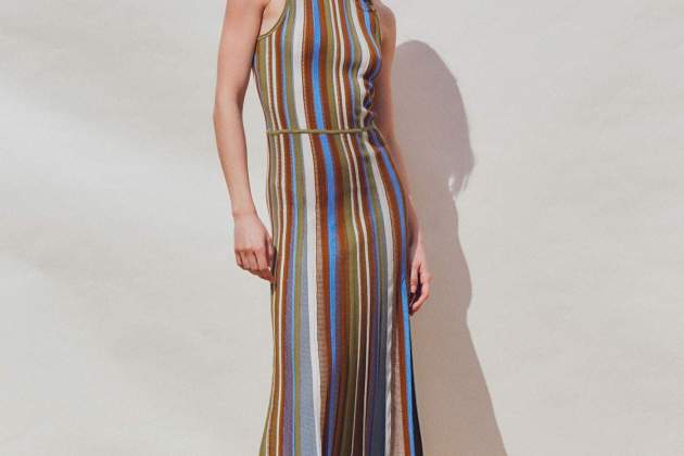 Vestit llarg jacquard Vestit llarg jacquard
