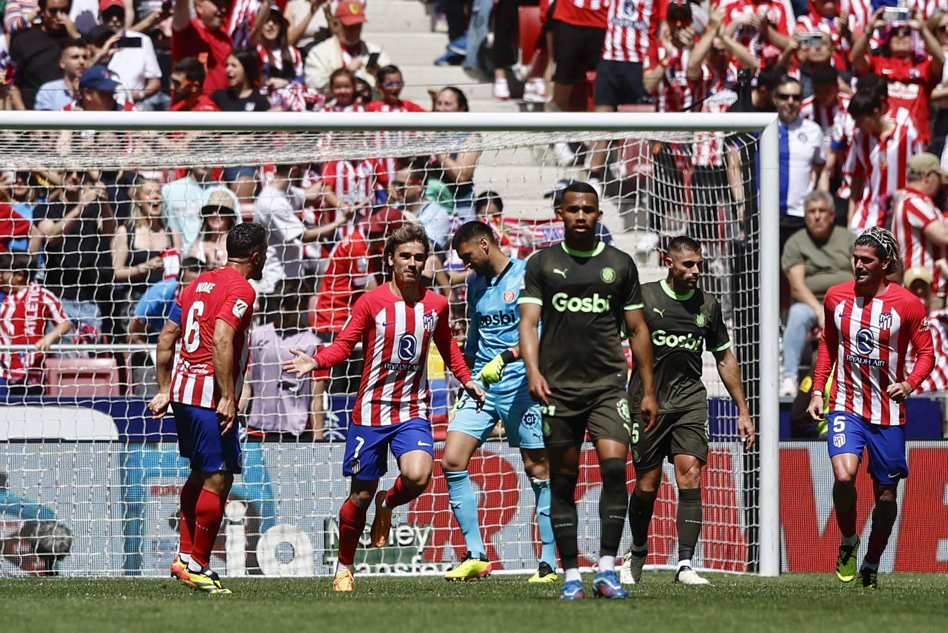 Un Girona resignado claudica ante un Atlético de Madrid enrachado (3-1)