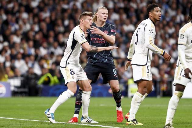 Un córner durante el pasado Real Madrid - Manchester City / Foto: Europa Press