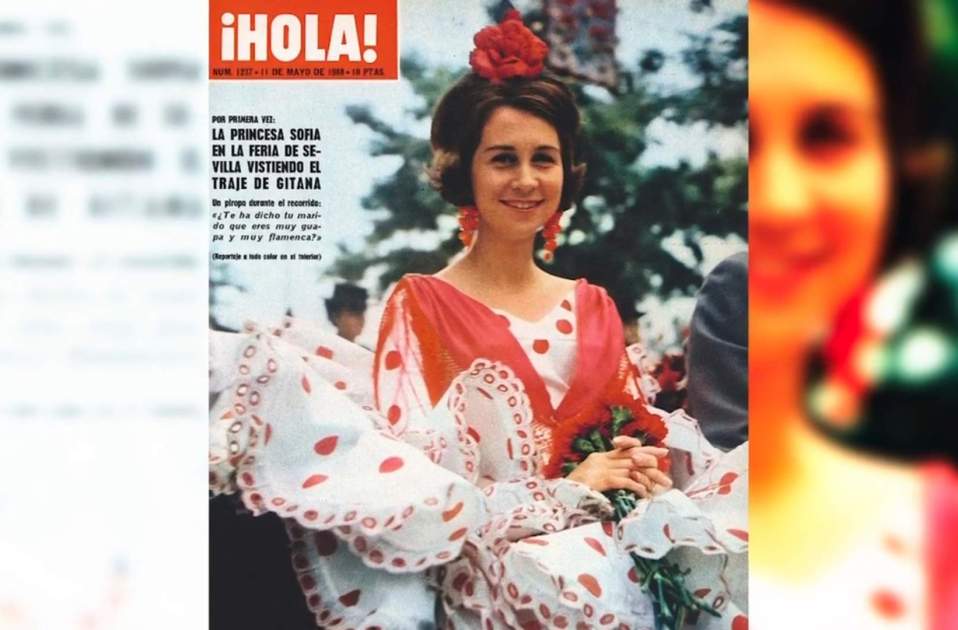 Sofía de flamenca en la Feria, revista Hola