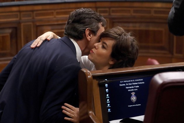 soraya y rafael hernando moción de censura EFE